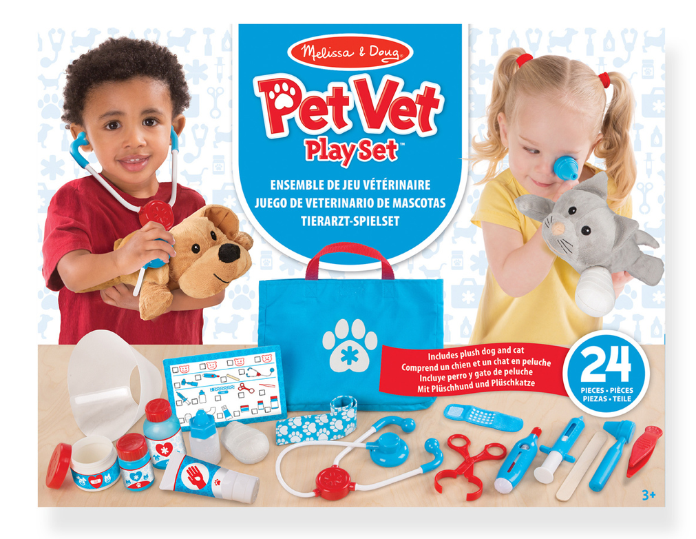 Melissa & Doug Playset, Pet Vet, Examine & Treat