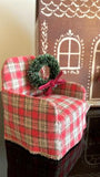 Maileg mouse chair red check