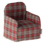 Maileg Chair - Mouse (Red Check) AW 24