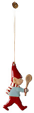 Maileg Metal Christmas Decorations - Pixy with Spoon AW 24