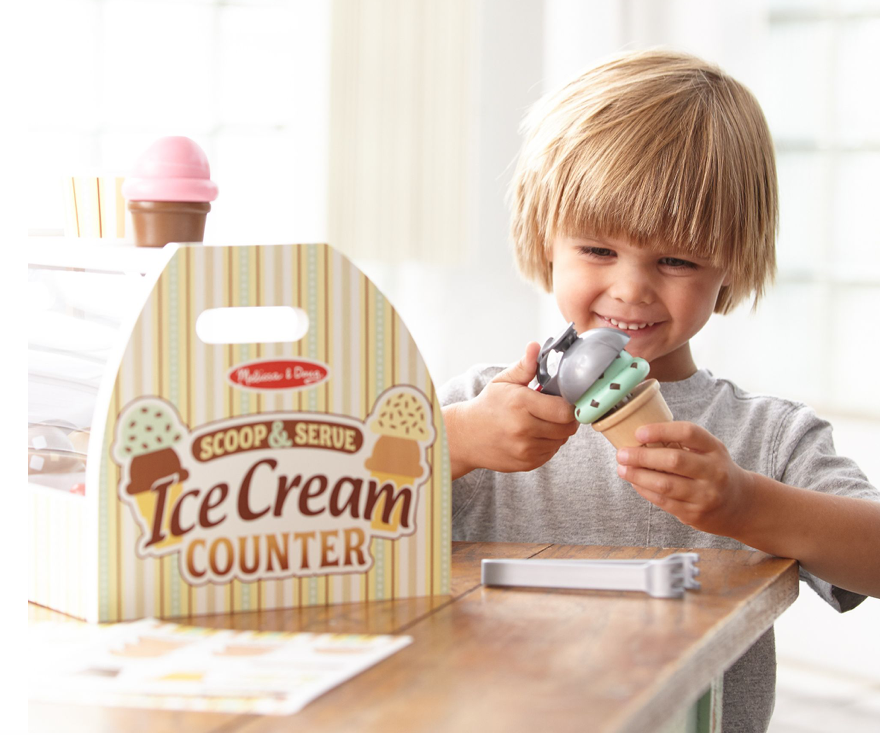 Melissa & doug ice cream shops counter