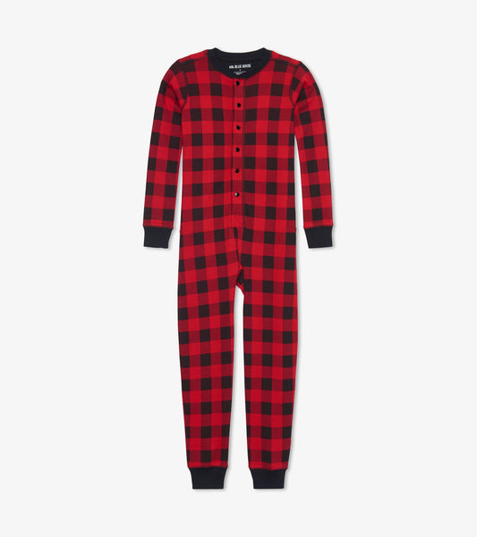 Black Bear Kids Onesie Union Suit Pajamas by Little Blue House