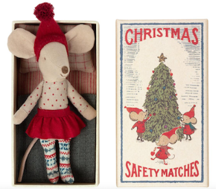 Maileg Christmas Retired Big Brother Mouse 2020 & Big Sister Mouse high quality 2021 -